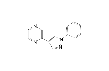 pyrazine, 2-(1-phenyl-1H-pyrazol-4-yl)-