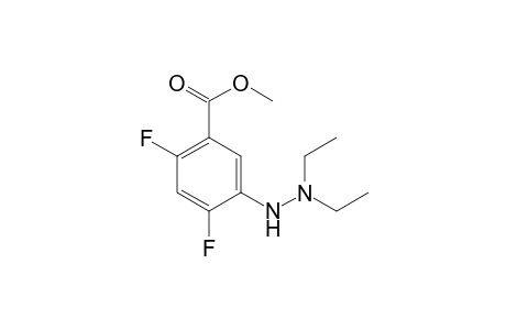 methyl 5-(2,2-diethylhydrazino)-2,4-difluoro-benzoate