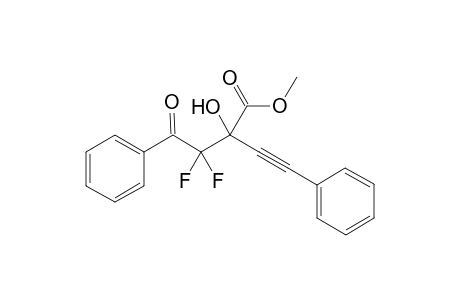 Methyl 2-(1,1-difluoro-2-oxo-2-phenylethyl)-2-hydroxy-4-phenylbut-3-ynoate