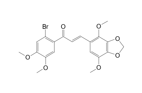 (2E)-1-(2-Bromo-4,5-dimethoxyphenyl)-3-(4,7-dimethoxy-2H-1,3-benzodioxol-5-yl)prop-2-en-1-one