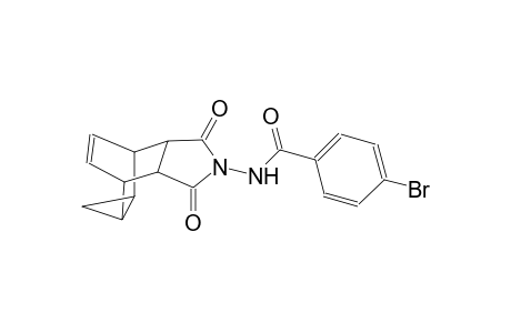 4-bromo-N-(3,5-dioxo-4-azatetracyclo[5.3.2.0~2,6~.0~8,10~]dodec-11-en-4-yl)benzamide