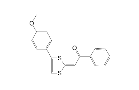 (2Z)-2-[4-(4-Methoxyphenyl)-1,3-dithiol-2-ylidene]-1-phenylethanone