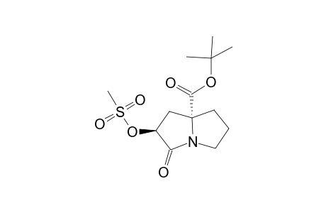 tert-Butyl (2S*,7aR*)-2-[(methanesulfonyl)oxy]-3-oxotetrahydro-1H-pyrrolizine-7a(5H)-carboxylate