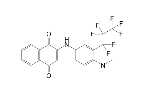 2-[4-(Dimethylamino)-3-(perfluoropropyl)anilino]-1,4-naphthoquinone
