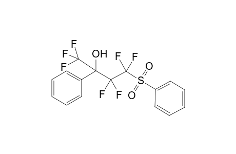 1,1,1,3,3,4,4-Heptafluoro-2-phenyl-4-(phenylsulfonyl)butan-2-ol