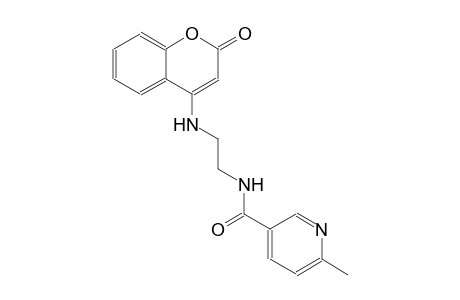 3-pyridinecarboxamide, 6-methyl-N-[2-[(2-oxo-2H-1-benzopyran-4-yl)amino]ethyl]-