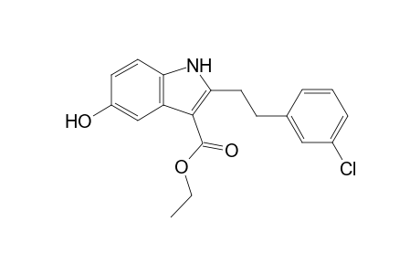 Ethyl 2-[2-(3-Chlorophenyl)ethyl]-5-hydroxy-1H-indole-3-carboxylate