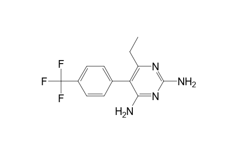 6-Ethyl-5-[4-(trifluoromethyl)phenyl]pyrimidine-2,4-diamine