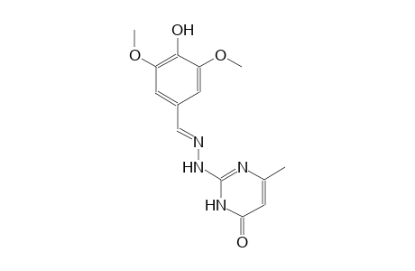 benzaldehyde, 4-hydroxy-3,5-dimethoxy-, (1,6-dihydro-4-methyl-6-oxo-2-pyrimidinyl)hydrazone