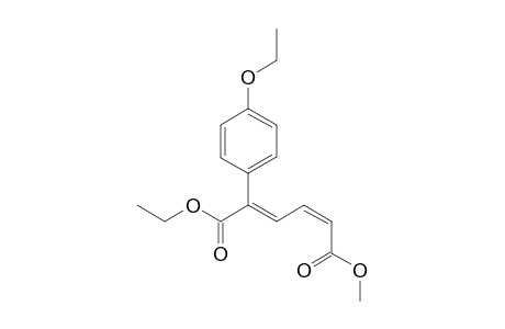 (2E,4Z)-2-(4'-ethoxyphenyl)hexa-2,4-diendioc acid 1-ethyl ester 6-methyl ester