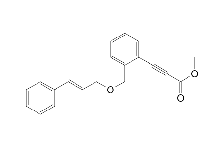 Methyl 3-[2-({[(2E)-3-phenylprop-2-en-1-yl]oxy}methyl)phenyl]prop-2-ynoate