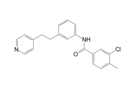 3-Chloro-4-methyl-N-{3-[2-(pyridin-4-yl)ethyl]phenyl}benzamide