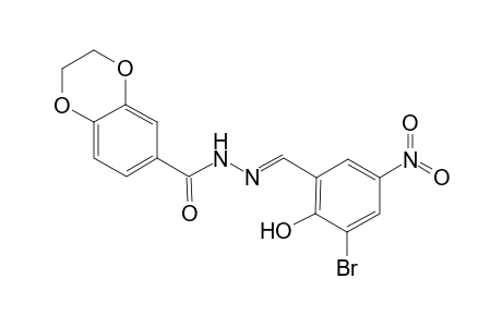 2,3-Dihydro-benzo[1,4]dioxine-6-carboxylic acid (3-bromo-2-hydroxy-5-nitro-benzylidene)-hydrazide