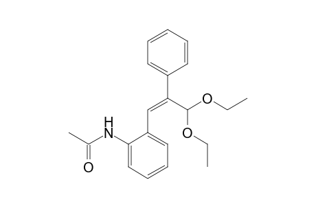 (Z)-3,3-Diethoxy-2-phenyl-1-(o-acetamidophenyl)-1-propene