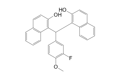 1,1'-(3-fluoro-4-methoxybenzylidene)di-2-naphthol