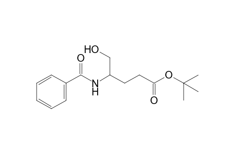 4-Benzamido-5-hydroxy-valeric acid tert-butyl ester