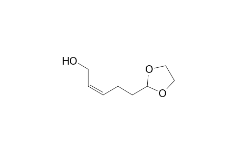 2-(5-Hydroxy-(Z)-pent-3-enyl)-1,3-dioxolane