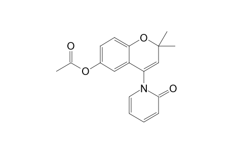 4-(1,2-Dihydro-2-oxo-1-pyridyl)-6-acetoxy-2,2-dimethyl-2H-1-benzopyran