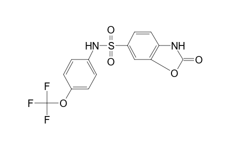 Benzoxazol-2(3H)-one, 6-(4-trifluoromethoxyphenylaminosulfonyl)-