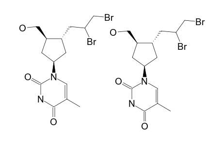 6'-CARBA-3'-(2,3-DIBROMOPROPYL)-2',3'-DIDEOXYTHYMIDINE