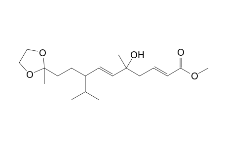 Methyl 11,11-(ethylenedioxy)-5-hydroxy-8-isopropyl-5-methyldodeca-2,6-dienoate