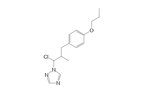 1H-1,2,4-Triazole, 1-[1-chloro-2-methyl-3-(4-propoxyphenyl)propyl]-