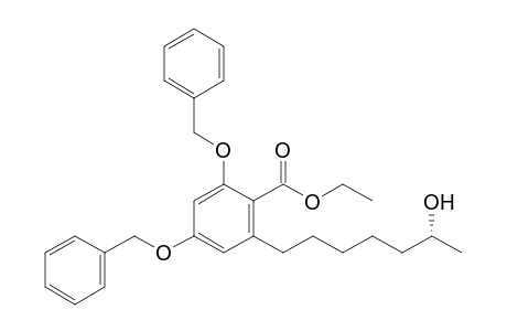 Ethyl (R)-2,4-Dibenzyloxy-6-(6-hydroxyheptyl)benzoate