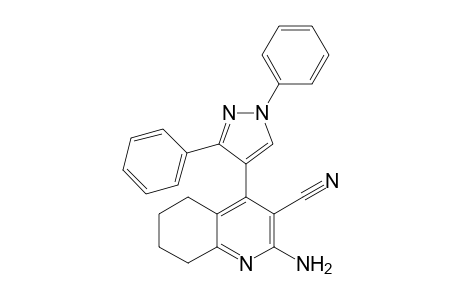 2-Amino-4-(1,3-diphenyl-1H-pyrazol-4-yl)-5,6,7,8-tetrahydroquinolin-3-carbonitrile