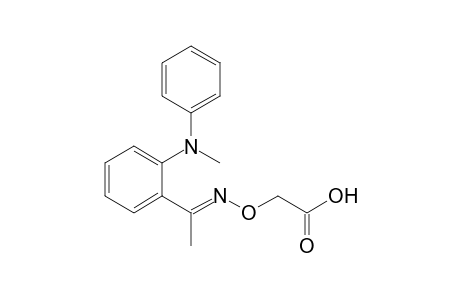 2-[(E)-1-[2-(N-methylanilino)phenyl]ethylideneamino]oxyacetic acid