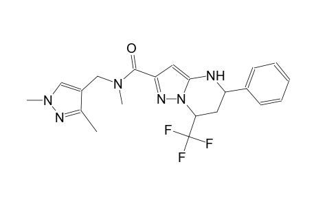 N-[(1,3-dimethyl-1H-pyrazol-4-yl)methyl]-N-methyl-5-phenyl-7-(trifluoromethyl)-4,5,6,7-tetrahydropyrazolo[1,5-a]pyrimidine-2-carboxamide
