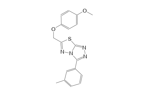 6-[(4-methoxyphenoxy)methyl]-3-(3-methylphenyl)[1,2,4]triazolo[3,4-b][1,3,4]thiadiazole