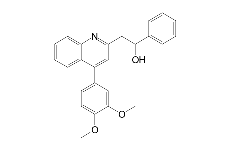 2-(2-Hydroxy-2-phenylethyl)-4-(3,4-dimethoxyphenyl)quinoline