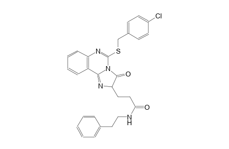 3-{5-[(4-chlorobenzyl)sulfanyl]-3-oxo-2,3-dihydroimidazo[1,2-c]quinazolin-2-yl}-N-(2-phenylethyl)propanamide