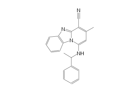 3-methyl-1-[(1-phenylethyl)amino]pyrido[1,2-a]benzimidazole-4-carbonitrile