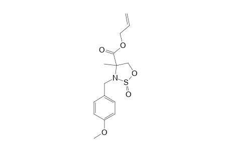 (+/-)-3-(4-METHOXYBENZYL)-4-METHYL-2-LAMBDA(4)-1,2,3-OXATHYAZOLIDINE-4-CARBOXYLIC-ACID-ALLYLESTER;MINOR-DIASTEREOISOMER