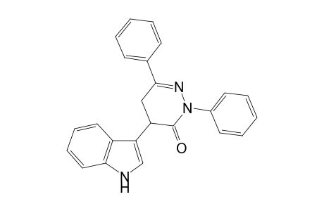 1,2-Diazin-6(1H)-one, 4,5-dihydro-5-(3-indolyl)-1,3-diphenyl-