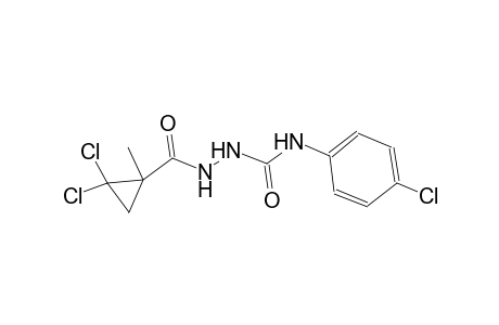 N-(4-chlorophenyl)-2-[(2,2-dichloro-1-methylcyclopropyl)carbonyl]hydrazinecarboxamide