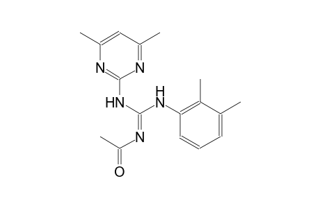 N-(2,3-dimethylphenyl)-N'-(4,6-dimethyl-2-pyrimidinyl)-N''-[(Z)-ethanoyl]guanidine