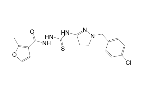 N-[1-(4-chlorobenzyl)-1H-pyrazol-3-yl]-2-(2-methyl-3-furoyl)hydrazinecarbothioamide