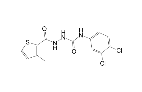 N-(3,4-dichlorophenyl)-2-[(3-methyl-2-thienyl)carbonyl]hydrazinecarboxamide