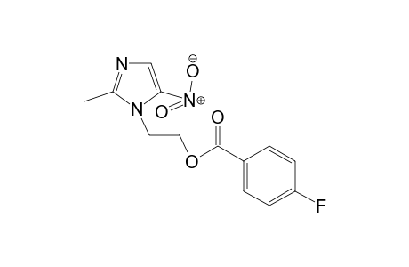 2-(2-Methyl-5-nitro-1H-imidazol-1-yl)ethyl 4-fluorobenzoate
