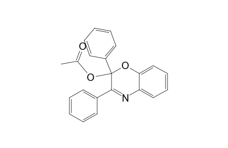 2H-1,4-Benzoxazin-2-ol, 2,3-diphenyl-, acetate (ester)