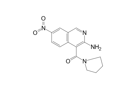 3-Isoquinolinamine, 7-nitro-4-(1-pyrrolidinylcarbonyl)-