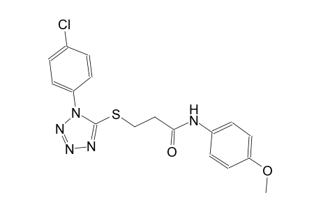 propanamide, 3-[[1-(4-chlorophenyl)-1H-tetrazol-5-yl]thio]-N-(4-methoxyphenyl)-