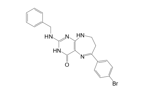 2-(Benzylamino)-6-(4-bromophenyl)-8,9-dihydro-3H-pyrimido[4,5-b][1,4]diazepin-4(7H)-one