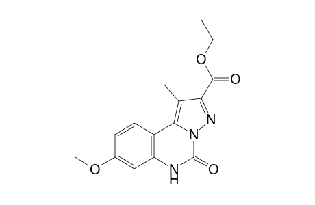 2-Carbethoxy-8-methoxy-1-methylpyrazolo[1,5-c]quinazolin-5(6H)-one