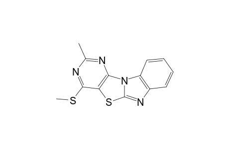 4-Methylthio-2-methylpyrimidino[4',5' : 4,5]thiazolo[3,2-a]benzimidazole
