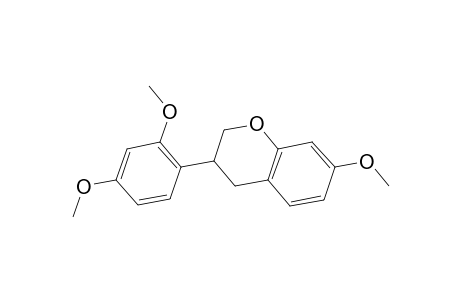 2H-1-Benzopyran, 3-(2,4-dimethoxyphenyl)-3,4-dihydro-7-methoxy-