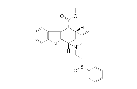 METHYL-4(E)-ETHYLIDENE-2-[2-(PHENYLSULFINYL)-ETHYL]-11-METHYL-1,2,3,4,5,6-HEXAHYDRO-1,5-METHANOAZOCINO-[3,4-B]-INDOLE-6-ALPHA-CARBOXYLATE