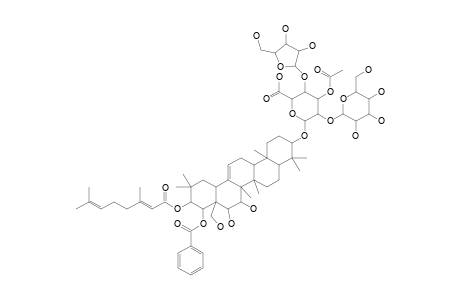 SYMPLOCOSOSIDE_J;3-BETA-O-{[BETA-D-GLUCOPYRANOSYL-(1->2)-]-[ALPHA-L-ARABINOFURANOSYL-(1->4)]-BETA-D-(3-O-ACETYL